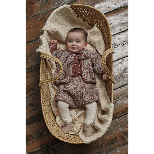 Flora Baby Jacket, Vintage Daisies - Jackets - 3