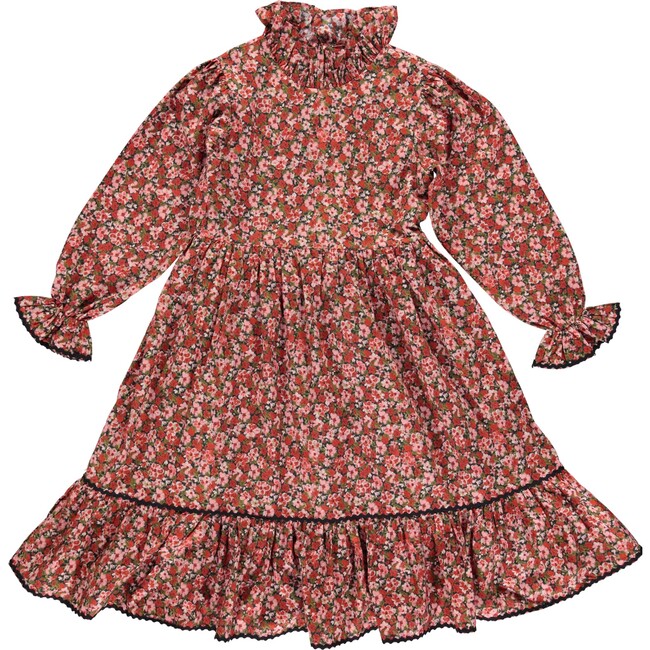 Laura Dress,  Crimson Floral - Dresses - 3