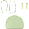 Bumkins Mealtime Set, Sage - Infant - 1 - thumbnail