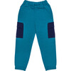 Cargo Joggers, Teal - Sweatpants - 1 - thumbnail