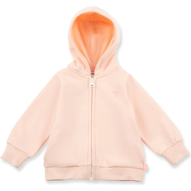 Rainbow Zipper Kid Hoodie, Pink
