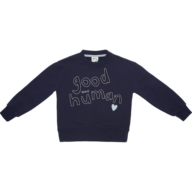 Good Human Kid Sweatshirt, Navy
