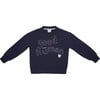 Good Human Kid Sweatshirt, Navy - Sweatshirts - 1 - thumbnail