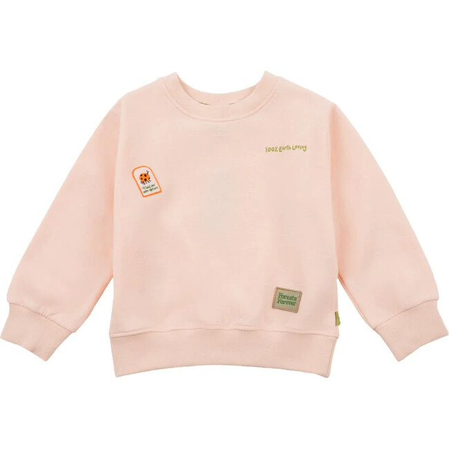 100% Earth Loving Kid Sweatshirt, Pink