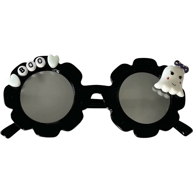 Boo Ghost Cami Flower Sunglasses, Black - Sunglasses - 1