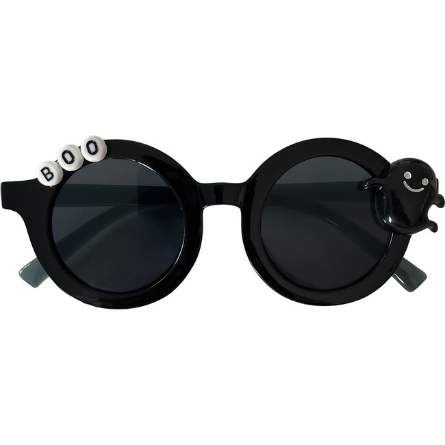 Boys Boo Ghost, Alina Round Sunglasses, Black - Sunglasses - 1