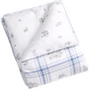 Fleur + Stripe Baby Duvet, Ivory - Quilts - 1 - thumbnail