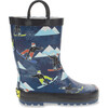 Shredder Rain Boot, Blue - Rain Boots - 1 - thumbnail