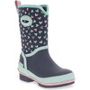Sweethearts Neoprene Rain Boot, Navy - Rain Boots - 2