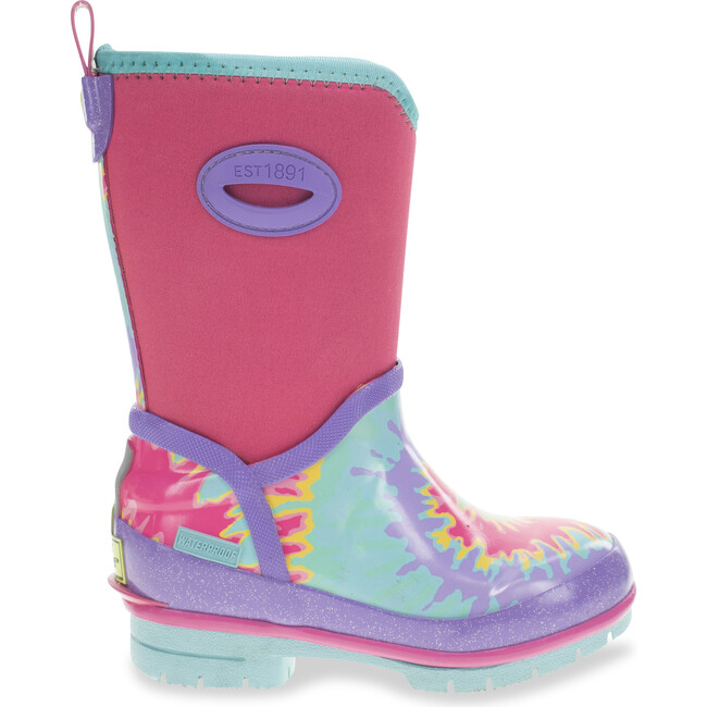 Tie Dye Neoprene Rain Boot, Pink - Rain Boots - 1