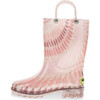 Tie Dye Lighted PVC Rain Boot, Rose Gold - Rain Boots - 4