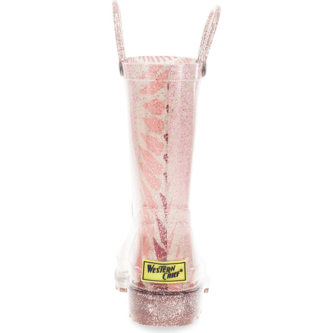 Tie Dye Lighted PVC Rain Boot, Rose Gold - Rain Boots - 5