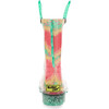 Tie Dye Hearts Lighted PVC Rain Boot, Aqua - Rain Boots - 5
