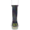 Rainbow Dot Lighted PVC Rain Boot, Navy - Rain Boots - 5