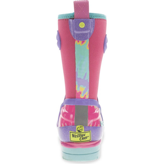 Tie Dye Neoprene Rain Boot, Pink - Rain Boots - 5