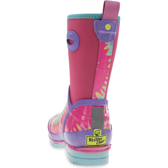 Tie Dye Neoprene Rain Boot, Pink - Rain Boots - 8