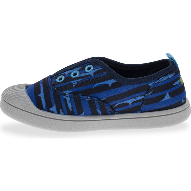 Jetty Shark Shoe, Navy - Slip Ons - 4