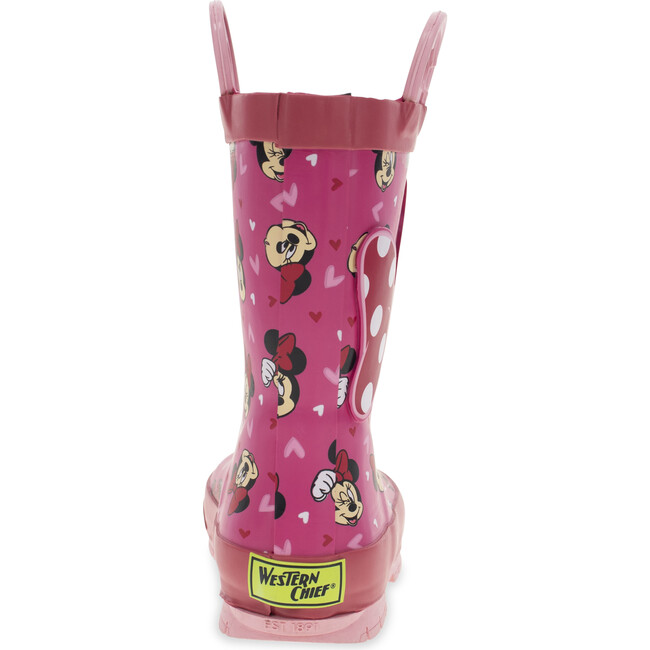 Minnie Love Rain Boot, Pink - Rain Boots - 5