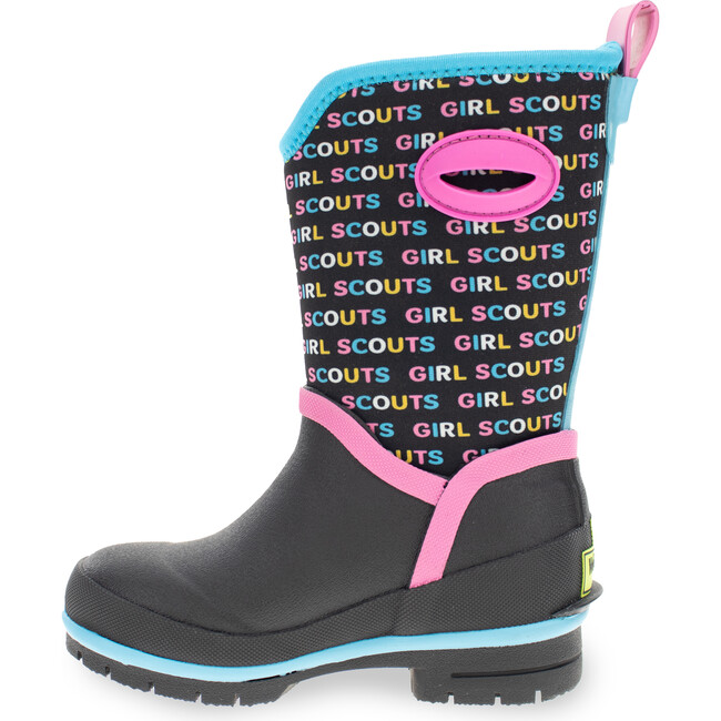 Neon Girl Scout Neoprene Rain Boot, Black - Rain Boots - 4