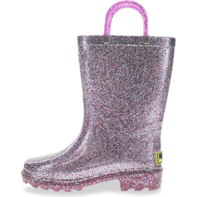 Glitter Lighted PVC Rain Boot, Multi - Rain Boots - 4
