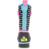 Neon Girl Scout Neoprene Rain Boot, Black - Rain Boots - 5