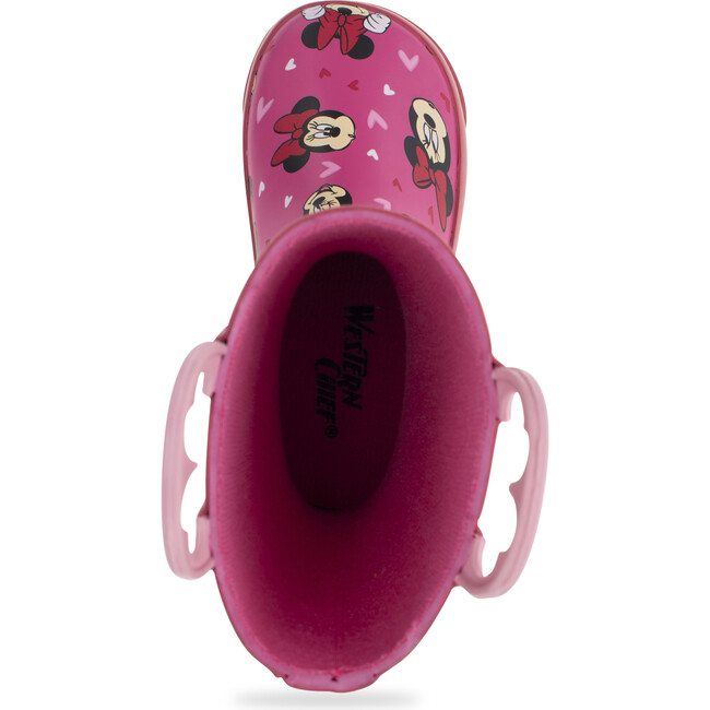 Minnie Love Rain Boot, Pink Western Chief Shoes