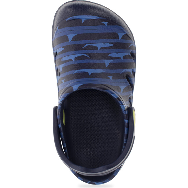 Easies Clog Sharks Slip On, Navy - Slip Ons - 7