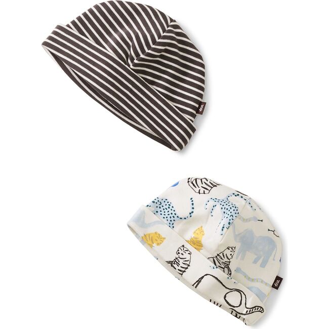 Baby Hat Two-Pack, Printed Jungle Animals