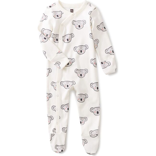 Footed Baby Romper, Koala Cling