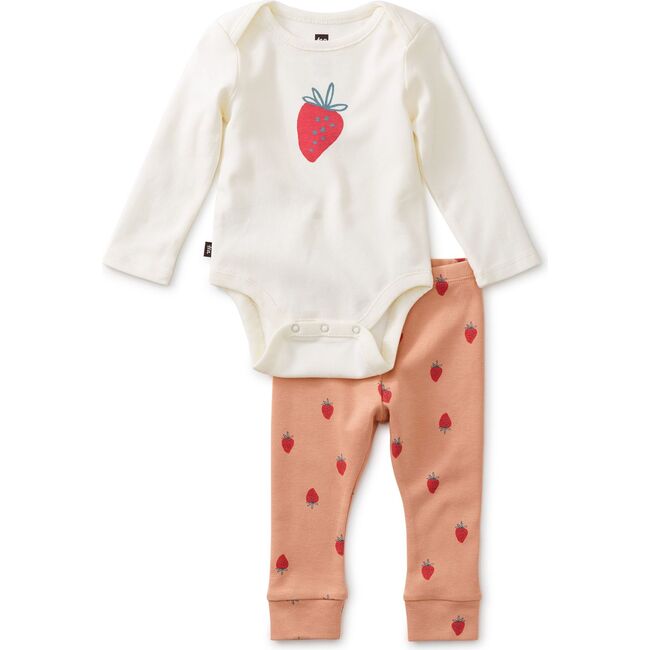 Baby Bodysuit Outfit, Little Strawberries