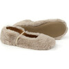 Faux-Fur Slippers, Beige - Slippers - 2