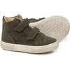 Double Velcro Strap Sneakers, Olive - Sneakers - 2