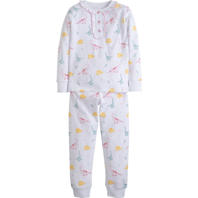 Printed Jammies, Pink Dino - Pajamas - 1
