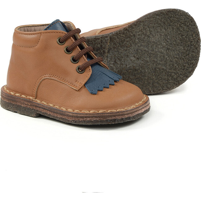 Lace-Up Desert Boots, Brown
