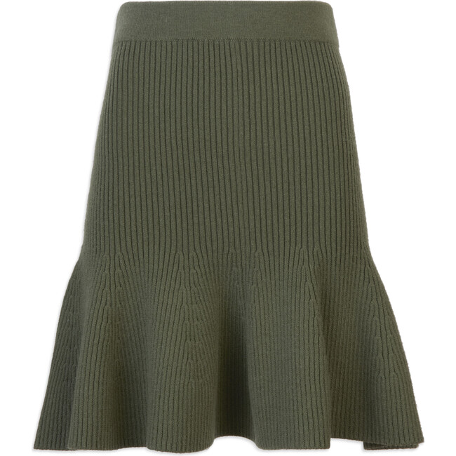Women's Jennie Knit Skirt, Olive - Skirts - 1