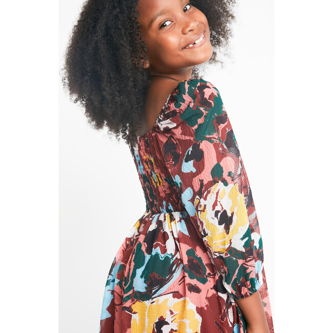 Mini Karena Dress, Deep Brandy Multi - Dresses - 3
