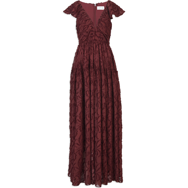 Women's Leonie Gown, Deep Brandy - Dresses - 1