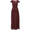 Women's Leonie Gown, Deep Brandy - Dresses - 1 - thumbnail