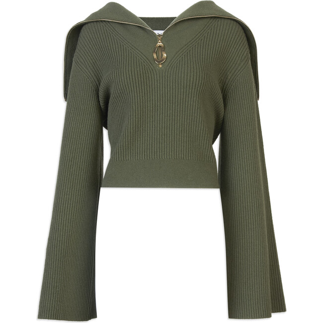 Women's Monica Knit, Olive - Sweaters - 1
