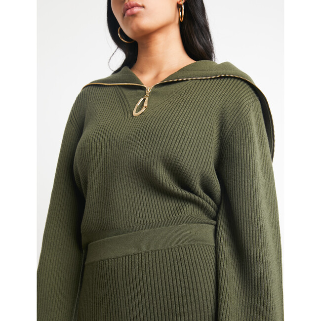 Women's Jennie Knit Skirt, Olive - Skirts - 5