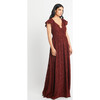 Women's Leonie Gown, Deep Brandy - Dresses - 2