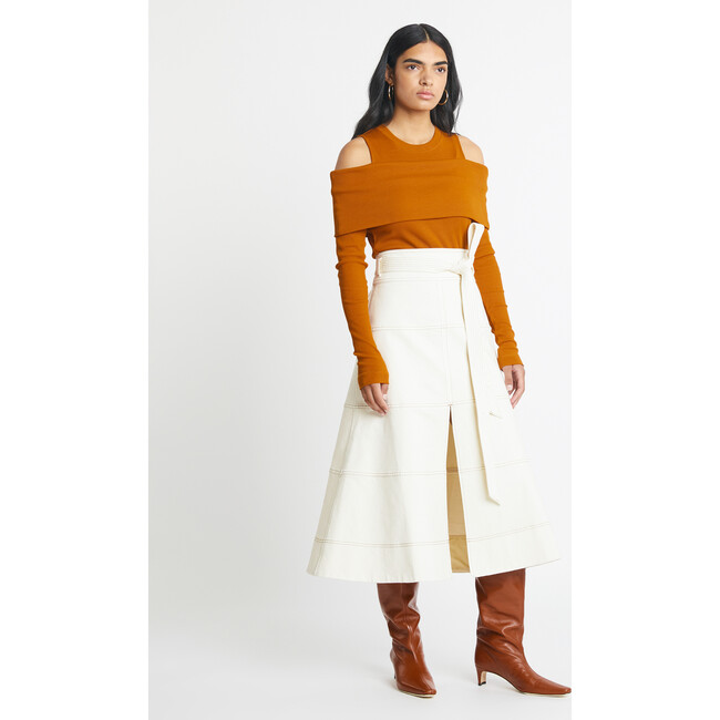 Women's Sanna Top, Dark Caramel/Rose Quartz - Shirts - 2