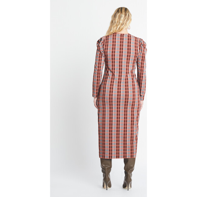 Women's Nancy Dress, Dark Caramel/Rose Quartz - Dresses - 4