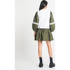Women's Kirstie Dress, Olive/White - Dresses - 3