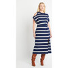 Women's Charlie Dress, Maritime Blue/Cream - Dresses - 2