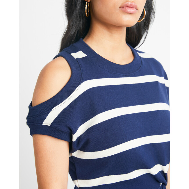 Women's Charlie Dress, Maritime Blue/Cream - Dresses - 3