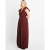 Women's Leonie Gown, Deep Brandy - Dresses - 5 - thumbnail