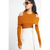 Women's Sanna Top, Dark Caramel/Rose Quartz - Shirts - 3