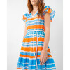 Women's Marisol Coverup, Painterly Stripe Oxford Blue Multi - Cover-Ups - 3