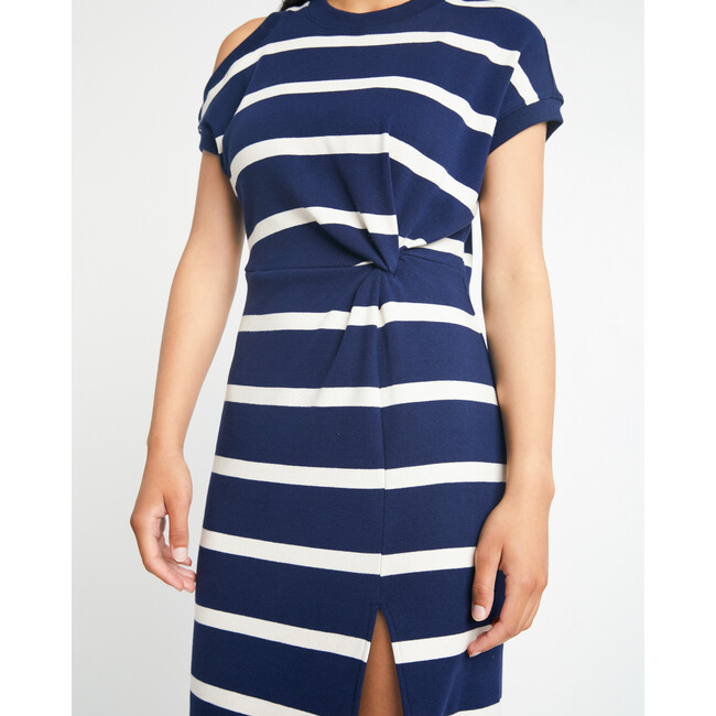 Women's Charlie Dress, Maritime Blue/Cream - Dresses - 5